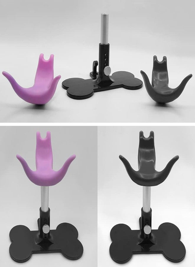 Kelendle Pet Dog Grooming Chair - Adjustable Height Dog Beauty Seat Rack Dog Nail Cutting Chair Dog Bathing Chair Seat Puppy Shower Support Chair for Grooming Table Grey - Image 4